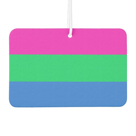 Polysex Pride Flag Autolufterfrischer (Vorderseite)