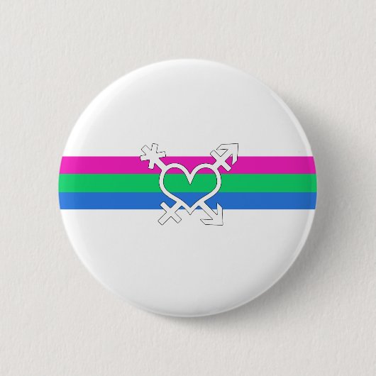 Polysex Pride Flag Button (Vorderseite)