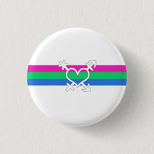 Polysex Pride Flag Button (Vorderseite)
