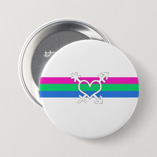 Polysex Pride Flag Button (Vorne & Hinten)