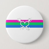 Polysex Pride Flag Button (Vorderseite)