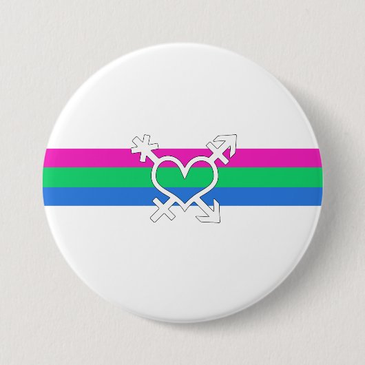 Polysex Pride Flag Button (Vorderseite)