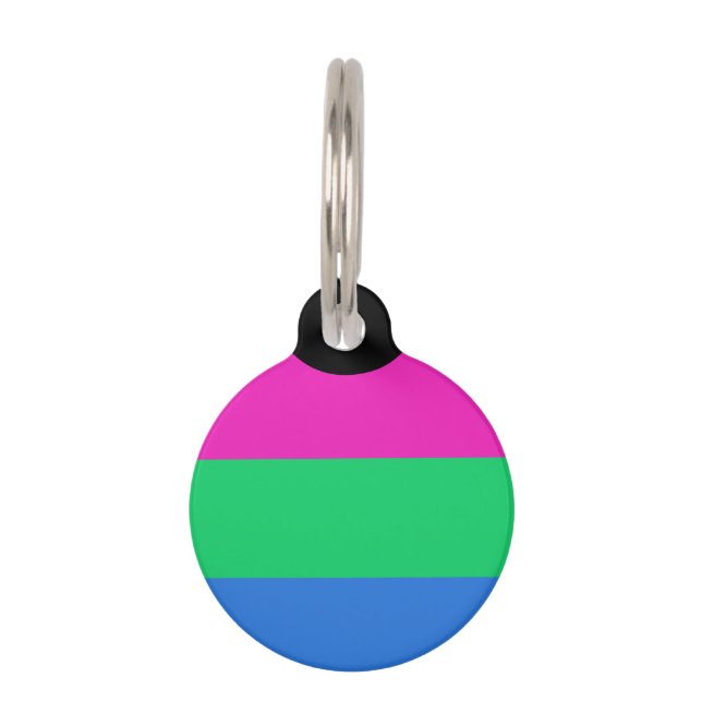Polysex Pride Flag Haustiermarke (Vorderseite)
