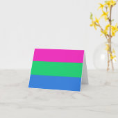 Polysex Pride Flag Karte (Gelbe Blume)