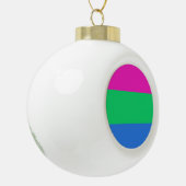 Polysex Pride Flag Keramik Kugel-Ornament (Links)