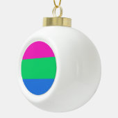 Polysex Pride Flag Keramik Kugel-Ornament (Rechts)