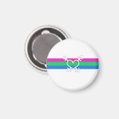 Polysex Pride Flag Magnet (Vorderseite/Rückseite)