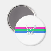 Polysex Pride Flag Magnet (Vorderseite/Rückseite)