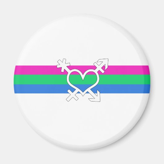 Polysex Pride Flag Magnet (Vorne)