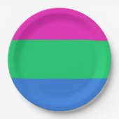 Polysex Pride Flag Pappteller (Vorderseite)
