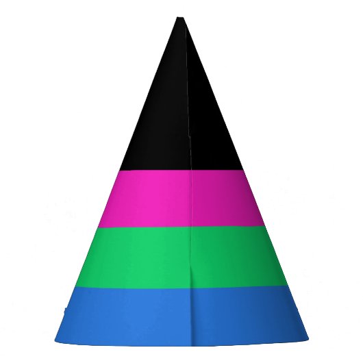 Polysex Pride Flag Partyhütchen (Rückseite)
