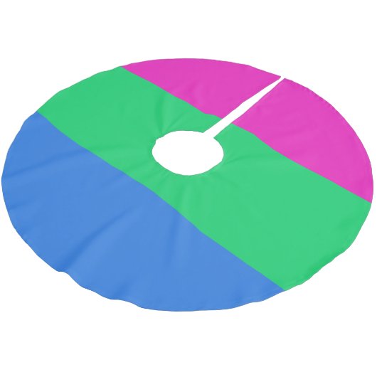 Polysex Pride Flag Polyester Weihnachtsbaumdecke (Schrägansicht)
