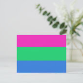 Polysex Pride Flag Postkarte (Stehend Vorderseite)