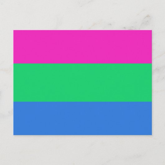 Polysex Pride Flag Postkarte (Vorderseite)