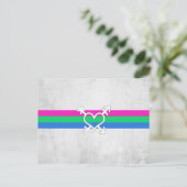 Polysex Pride Flag Postkarte (Stehend Vorderseite)