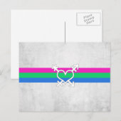 Polysex Pride Flag Postkarte (Vorne/Hinten)