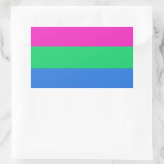 Polysex Pride Flag Rechteckiger Aufkleber (Tasche)