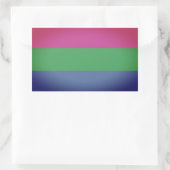 Polysex Pride Flag Rechteckiger Aufkleber (Tasche)