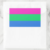 Polysex Pride Flag Rechteckiger Aufkleber (Tasche)