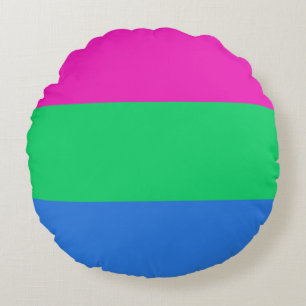 Polysex Pride Flag Rundes Kissen