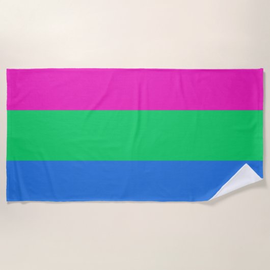 Polysex Pride Flag Strandtuch (Vorderseite)