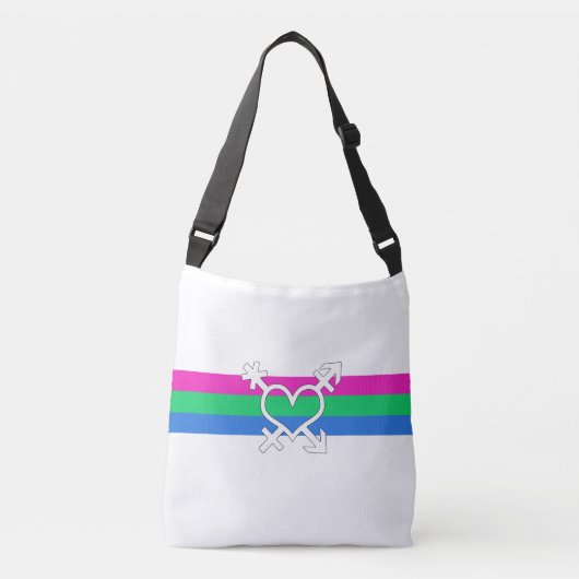 Polysex Pride Flag Tragetaschen Mit Langen Trägern (Vorderseite)