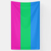 Polysexual Flag Banner (Vertikal)