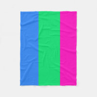 Polysexual Flaggen-Fleecedecke