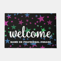 Polysexual Glitzer Stars eine Liebe sind willkomme