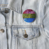 Polysexual Nebelfleck-Flaggen-Button Button (Beispiel)