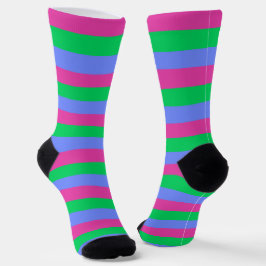 Polysexual PRIDE Flag Socken