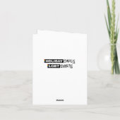 Polysexual Pride Holigay Tree Card Karte (Rückseite)