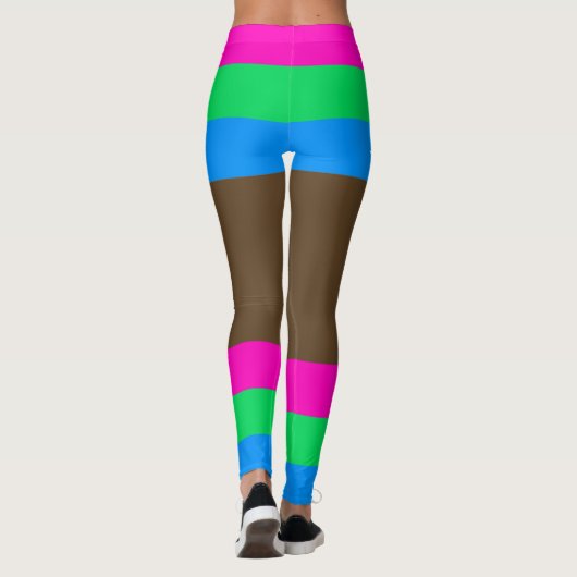 Polysexual Pride Imitate Shorts & Legs Leggings (Rückseite)