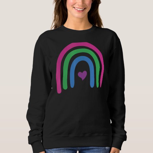 Polysexual Prilag Boho Rainbow Sweatshirt (Vorderseite)