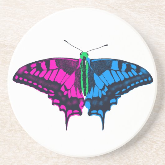 Polysexual Stolperflagge Frack Butterfly Getränkeuntersetzer (Vorne)