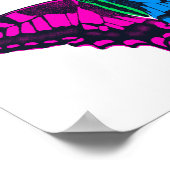Polysexual Stolperflagge Frack Butterfly Poster (Ecke)