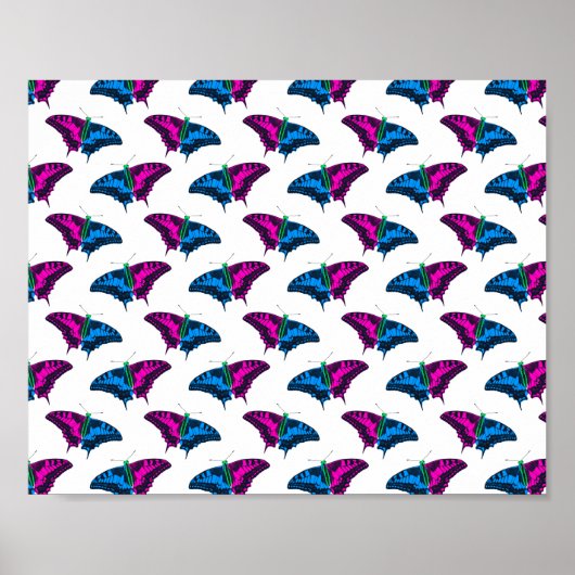 Polysexual Stolperflagge Frack Butterfly Poster (Vorne)