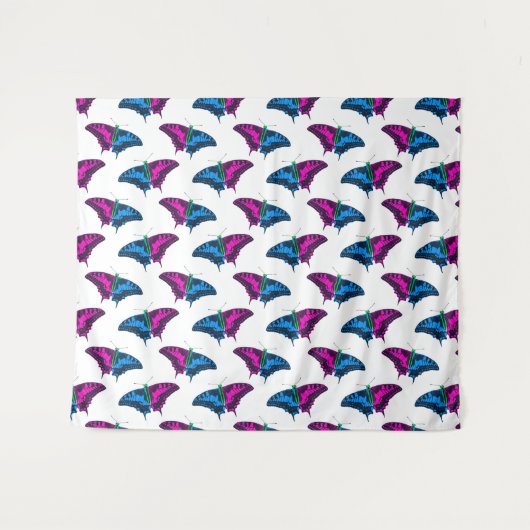 Polysexual Stolperflagge Frack Butterfly Wandteppich (Vorderseite (Horizontal))