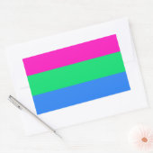 Polysexual Stolzflagge Rechteckiger Aufkleber (Umschlag)