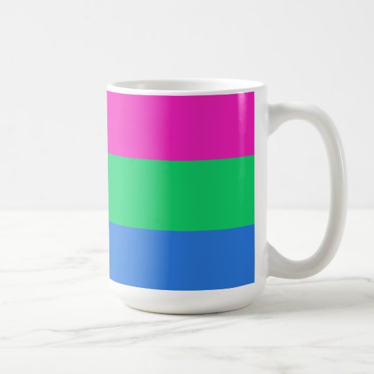 Polysexualitäts-Stolzflagge Kaffeetasse (Rechts)