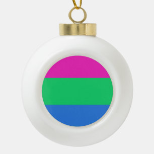 Polysexualitäts-Stolzflagge Keramik Kugel-Ornament