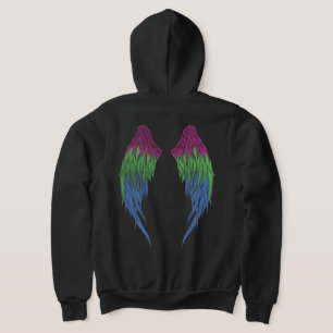 Polysexualitätsflagge - Engelsflügel Hoodie