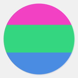 polysexuell runder aufkleber