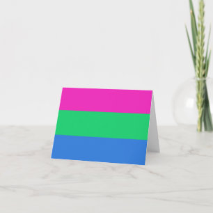 Polysexuelle Pride-Flagge Dankeskarte