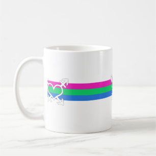 Polysexuelle Pride-Flagge Kaffeetasse