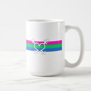 Polysexuelle Pride-Flagge Kaffeetasse