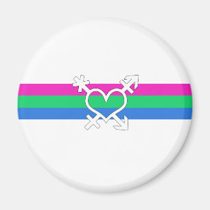 Polysexuelle Pride-Flagge Magnet