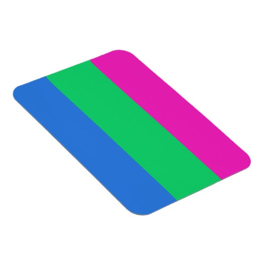 Polysexuelle Pride-Flagge Magnet (Rechte Seite)