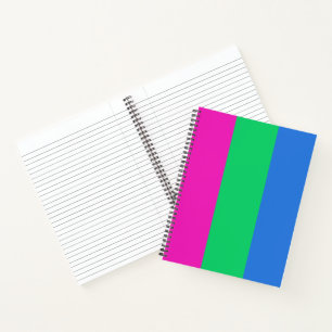 Polysexuelle Pride-Flagge Notizblock