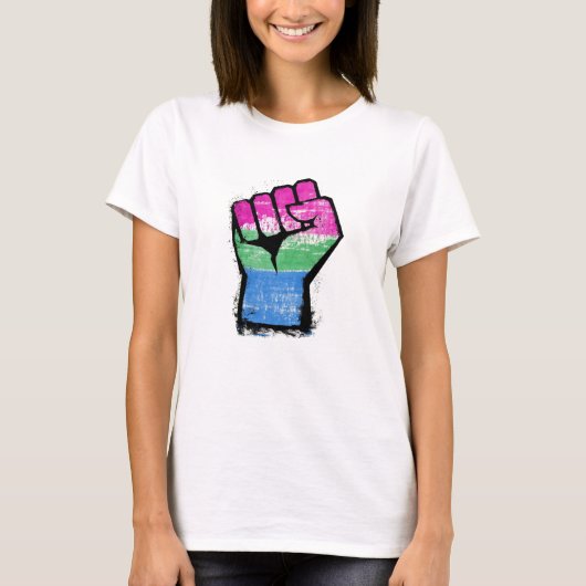 Polysexuelle Protestfalte T-Shirt (Vorderseite)